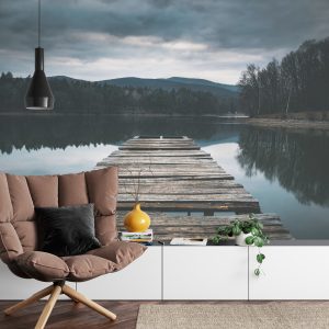 Papier Peint Terrasse En Bois Sur Le Lac – Image 4