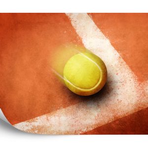 Papier Peint Balle De Tennis Sur Le Bord Du Terrain – Image 2