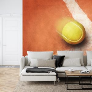 Papier Peint Balle De Tennis Sur Le Bord Du Terrain – Image 6