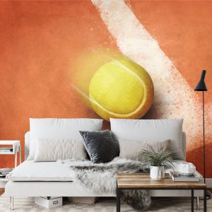 Papier Peint Balle De Tennis Sur Le Bord Du Terrain – Image 3