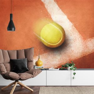 Papier Peint Balle De Tennis Sur Le Bord Du Terrain – Image 4