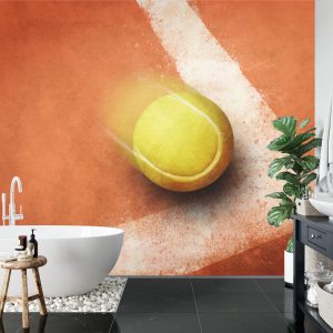 Papier Peint Balle De Tennis Sur Le Bord Du Terrain – Image 5