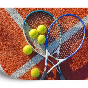 Papier Peint Balles De Tennis Avec Raquettes – Image 2