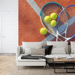 Papier Peint Balles De Tennis Avec Raquettes – Image 6