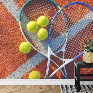 Papier Peint Balles De Tennis Avec Raquettes – Image 7