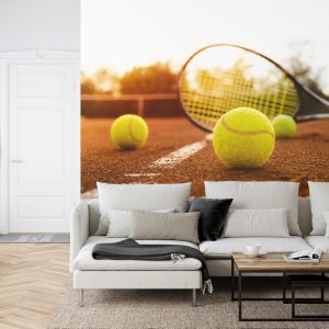 Papier Peint Raquette De Tennis Sur Le Court – Image 6