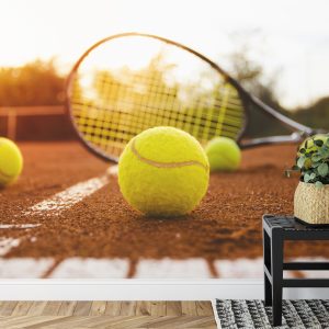 Papier Peint Raquette De Tennis Sur Le Court – Image 7