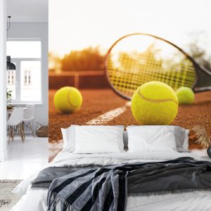 Papier Peint Raquette De Tennis Sur Le Court – Image 8