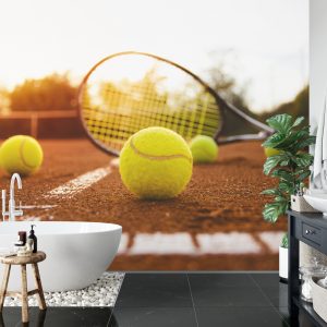 Papier Peint Raquette De Tennis Sur Le Court – Image 5