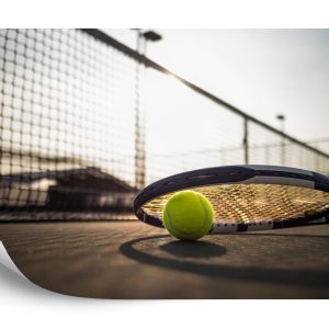 Papier Peint Balle De Tennis Avec Raquette – Image 2