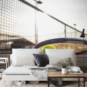 Papier Peint Balle De Tennis Avec Raquette – Image 3