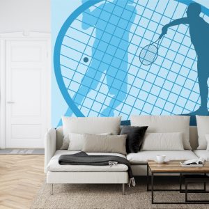 Papier Peint Joueur De Tennis Sur Le Fond Des Raquettes – Image 6