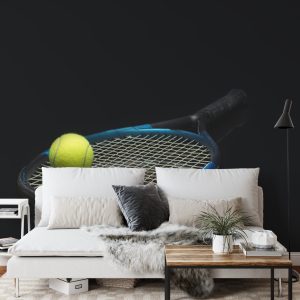 Papier Peint Raquette De Tennis Avec Une Balle – Image 3