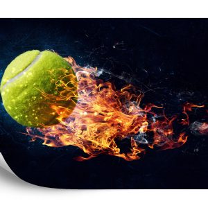 Papier Peint Une Balle De Tennis Brûlante – Image 2