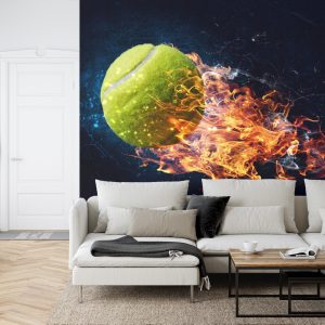Papier Peint Une Balle De Tennis Brûlante – Image 6