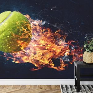 Papier Peint Une Balle De Tennis Brûlante – Image 7