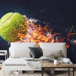 Papier Peint Une Balle De Tennis Brûlante – Image 3