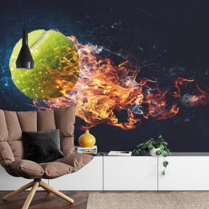 Papier Peint Une Balle De Tennis Brûlante – Image 4