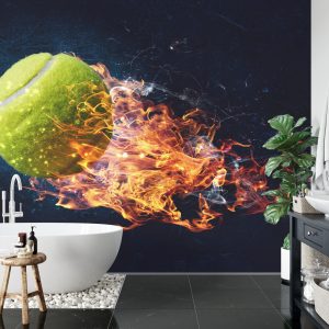 Papier Peint Une Balle De Tennis Brûlante – Image 5