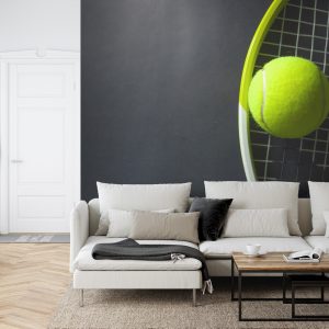 Papier Peint Balle De Tennis Sur Une Raquette – Image 6
