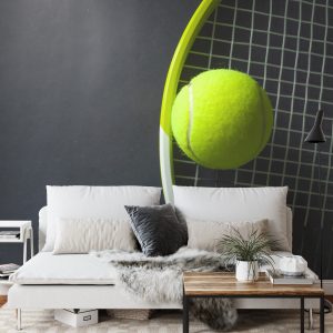 Papier Peint Balle De Tennis Sur Une Raquette – Image 3