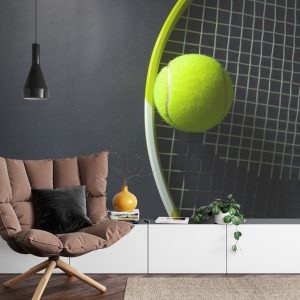 Papier Peint Balle De Tennis Sur Une Raquette – Image 4