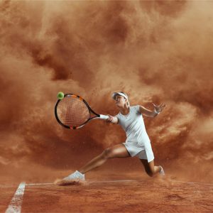 Papier Peint Joueur De Tennis Dans Le Jeu – Image 1