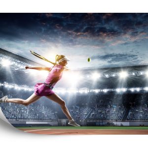Papier Peint Joueuse De Tennis Au Stade – Image 2