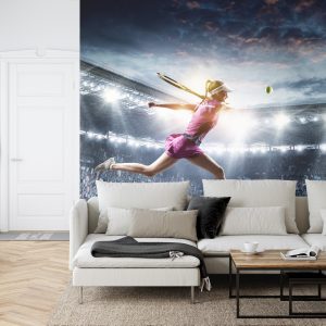 Papier Peint Joueuse De Tennis Au Stade – Image 6
