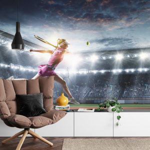 Papier Peint Joueuse De Tennis Au Stade – Image 4