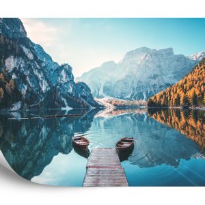 Papier Peint Lac Lago Di Braies En Italie – Image 2