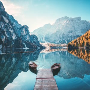 Papier Peint Lac Lago Di Braies En Italie – Image 1