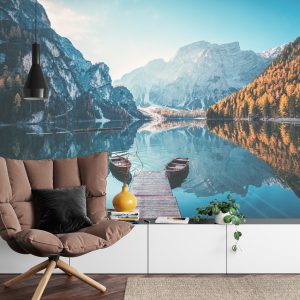 Papier Peint Lac Lago Di Braies En Italie – Image 4