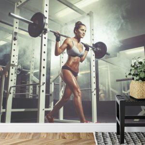 Papier Peint Femme, À, Les, Gymnase, Soulever, A, Barbell – Image 7