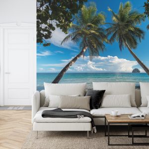 Papier Peint Plage Océan Palmiers – Image 6