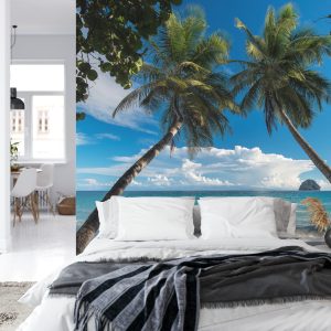 Papier Peint Plage Océan Palmiers – Image 8