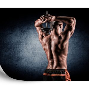 Papier Peint Homme Musclé Avec Haltère – Image 2