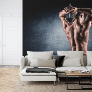 Papier Peint Homme Musclé Avec Haltère – Image 6
