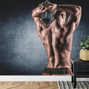 Papier Peint Homme Musclé Avec Haltère – Image 7