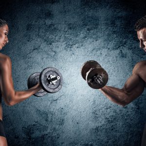 Papier Peint Homme Musclé Et Femme Athlétique – Image 1