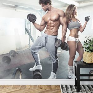 Papier Peint Couple Athlétique À La Salle De Gym – Image 7