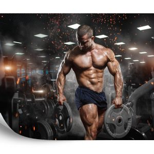 Papier Peint Homme Musclé Au Gymnase – Image 2