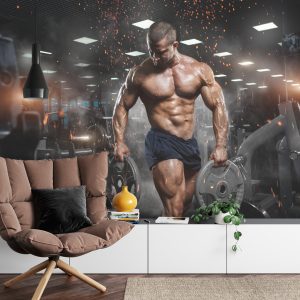Papier Peint Homme Musclé Au Gymnase – Image 4