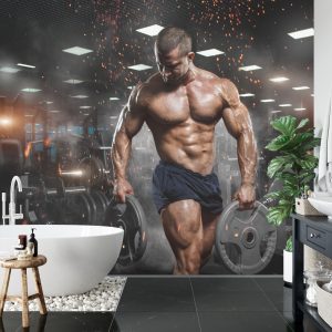 Papier Peint Homme Musclé Au Gymnase – Image 5
