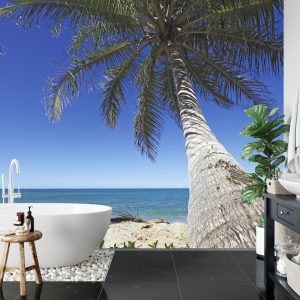 Papier Peint Plage Océan Palmiers – Image 5