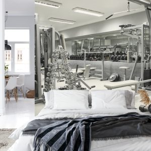 Papier Peint Intérieur D'une Salle De Sport Avec Équipement – Image 8