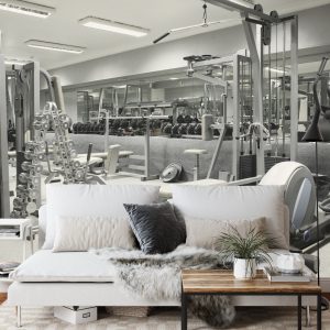 Papier Peint Intérieur D'une Salle De Sport Avec Équipement – Image 3