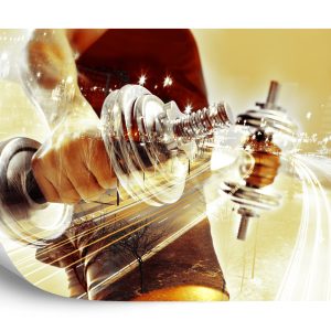 Papier Peint Collage Avec Sportif Et Ville La Nuit – Image 2