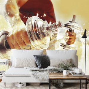 Papier Peint Collage Avec Sportif Et Ville La Nuit – Image 3