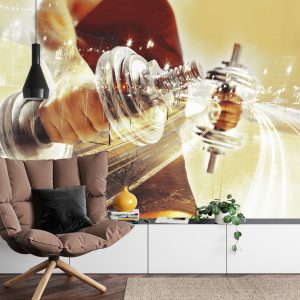 Papier Peint Collage Avec Sportif Et Ville La Nuit – Image 4